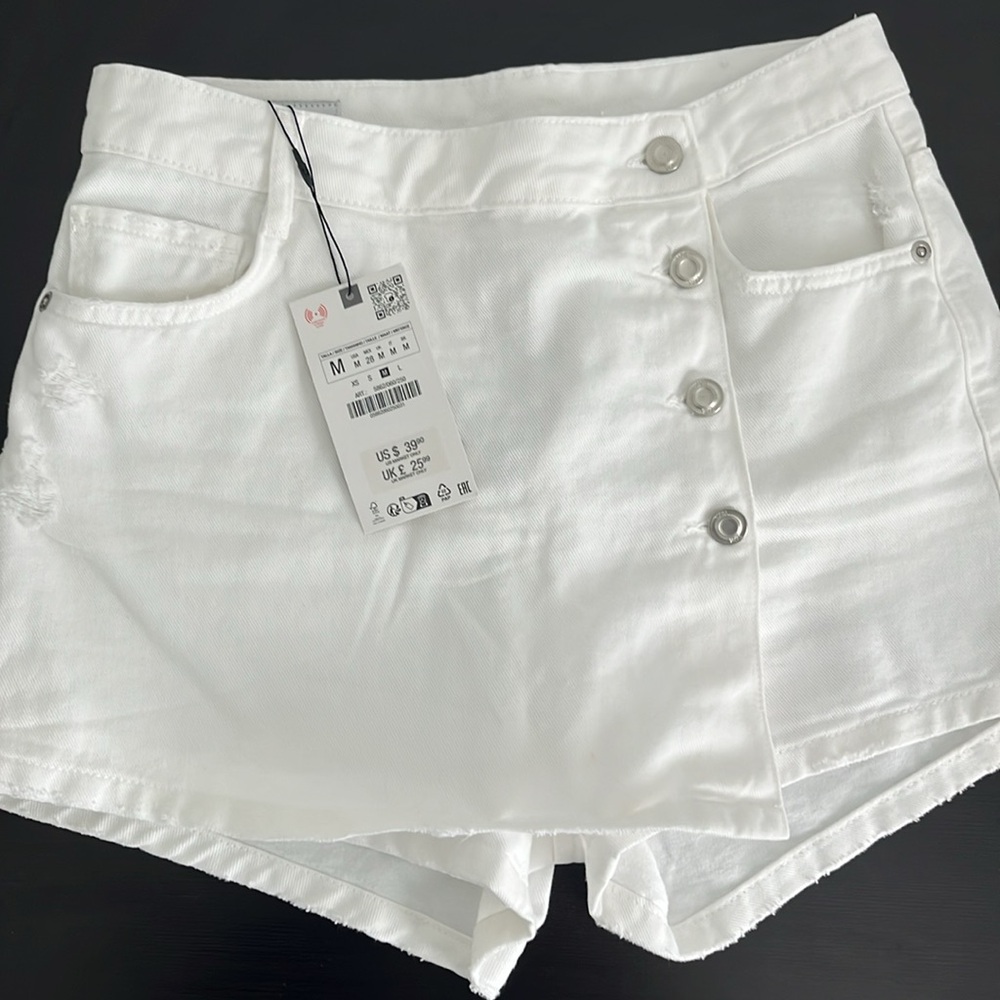 NWT - Zara Denim Mini Skort